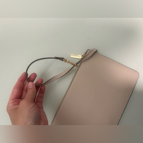 Anne Klein Wristlet Wallet Beige Gold Thin - Picture 4 of 6